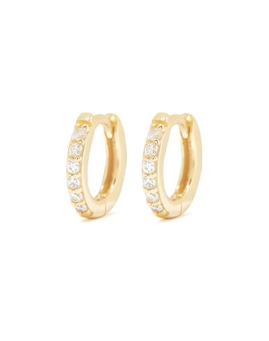 Shashi Katerina Crystal Huggie Hoop Earrings In Gold