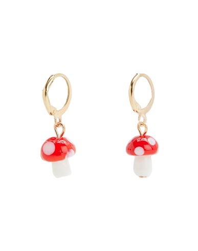 8 By Yoox Woman Earrings Red Size - Plastic, Metal