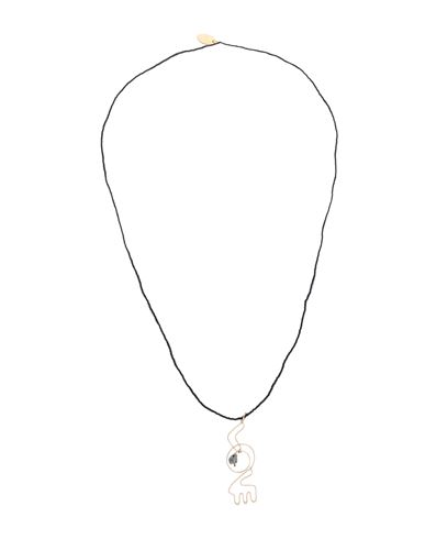 Marni Woman Necklace Black Size - Natural Stone, Plastic, Metal