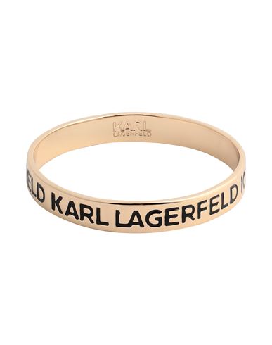 Karl Lagerfeld K/essential Logo Bracelet Woman Bracelet Gold Size S Brass, Enamel