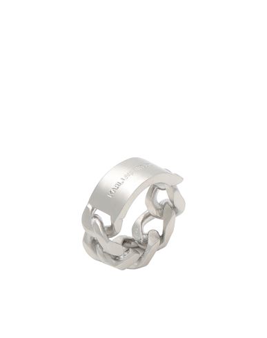 Karl Lagerfeld Cable-link Chain Ring In Silver
