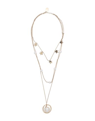 Karl Lagerfeld K/constellation Pearl Necklace Woman Necklace Gold Size - Brass, Resin