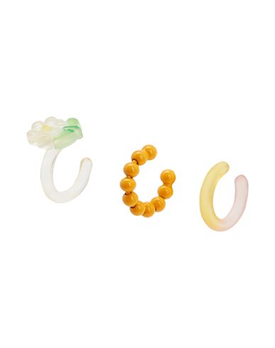 8 By Yoox Woman Earrings Mustard Size - Plastic, Metal In Yellow