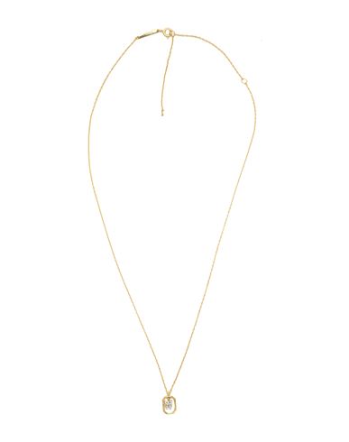 P D Paola Mini Letter W Necklace Woman Necklace Gold Size - 925/1000 Silver, Zirconia