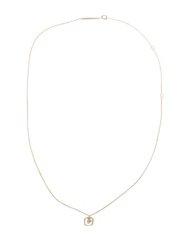P D Paola Mini Letter P Necklace Woman Necklace Gold Size - 925/1000 Silver, Zirconia