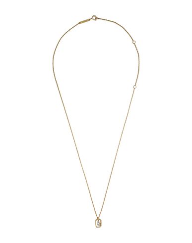 P D Paola Mini Letter G Necklace Woman Necklace Gold Size - 925/1000 Silver, Zirconia