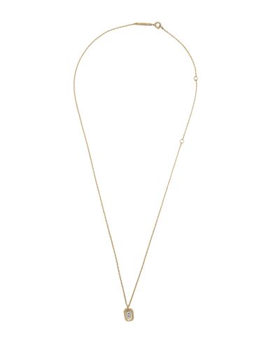 P D Paola Mini Letter B Necklace Woman Necklace Gold Size - 925/1000 Silver, Zirconia