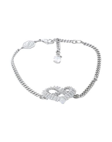 Shop Swarovski Matrix Bracelet, Heart, White, Rhodium Plated Woman Bracelet Silver Size - Metal, Zirconia