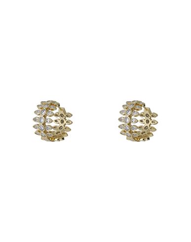 Luv Aj Florette Hoops- Gold Woman Earrings Gold Size - Metal, 585/1000 Gold Plated