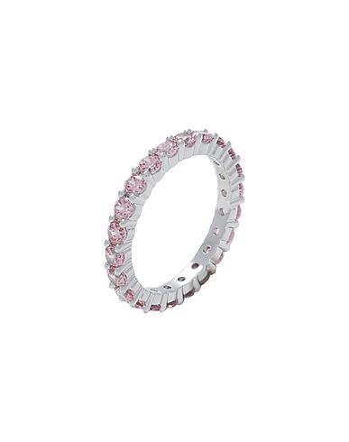 Shop Swarovski Matrix Ring, Round Cut, Pink, Rhodium Plated Woman Ring Pink Size 5.25 Metal, Cubic Zircon