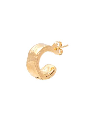 Alighieri 2208 The Single Inkwell Hoop Woman Single Earring Gold Size - Bronze, 999/1000 Gold Plated