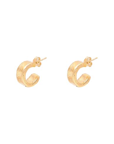 Shop Alighieri 2208 The Crimson Night Hoops Woman Earrings Gold Size - Bronze, 999/1000 Gold Plated