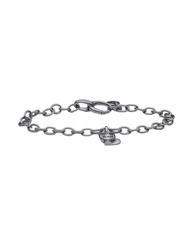 Karl Lagerfeld K/ikonik Karl Charm Bracelet Woman Bracelet Lead Size - Silver, Brass In Grey