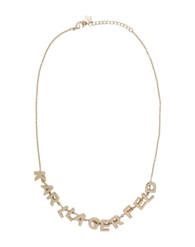 Karl Lagerfeld K/karl Logo Necklace Woman Necklace Gold Size - Brass