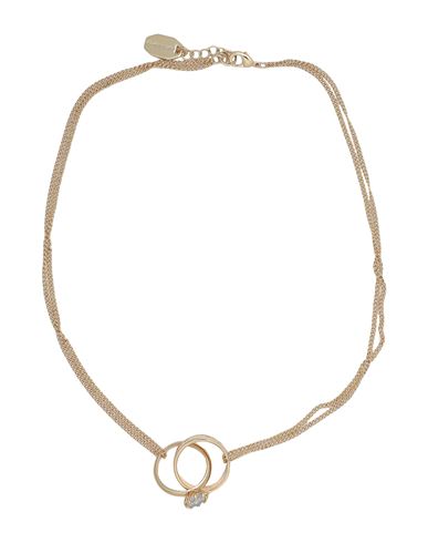 Karl Lagerfeld Hotel Karl Necklace Woman Necklace Gold Size - Brass, Glass