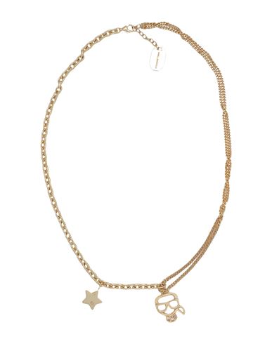 Karl Lagerfeld K/ikonik Star Necklace Gold Woman Necklace Gold Size - Recycled Silver, Cubic Zirconi
