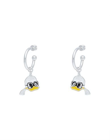 Karl Lagerfeld Kl X Disney Hoop Earrings Woman Earrings Silver Size - Silver, Brass