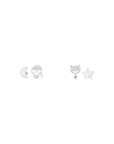 Karl Lagerfeld K/ikonik Star Stud Earring Set Woman Earrings Silver Size - Recycled Metal, Cubic Zir