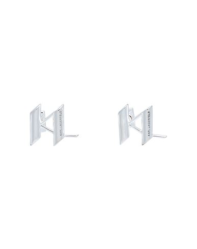 Karl Lagerfeld K/monogram Earrings Woman Earrings Silver Size - Brass