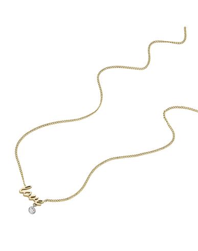 Fossil Sadie Woman Necklace Gold Size - Stainless Steel In Multi