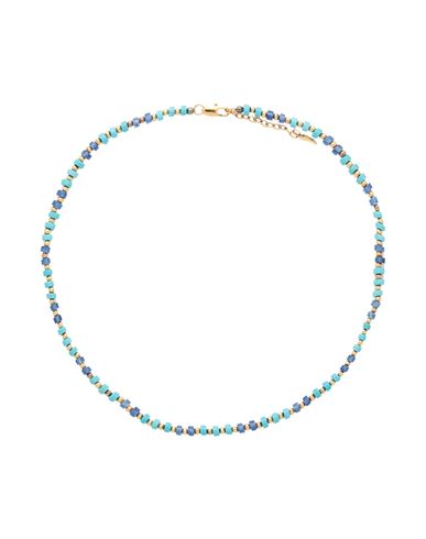 Missoma Woman Necklace Turquoise Size - Metal In Blue