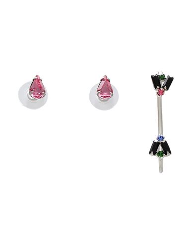 Joomi Lim Woman Earrings Pink Size - Metal, Crystal