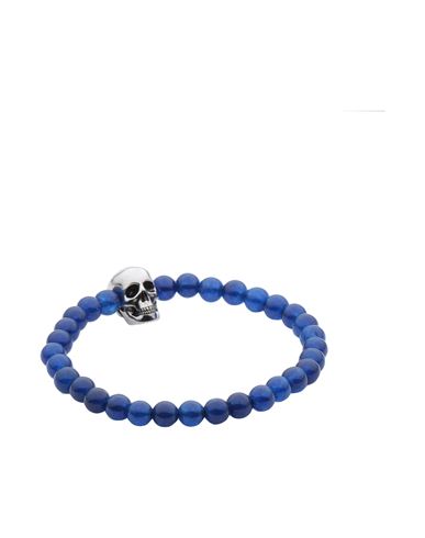 Alexander Mcqueen Man Bracelet Blue Size - Brass