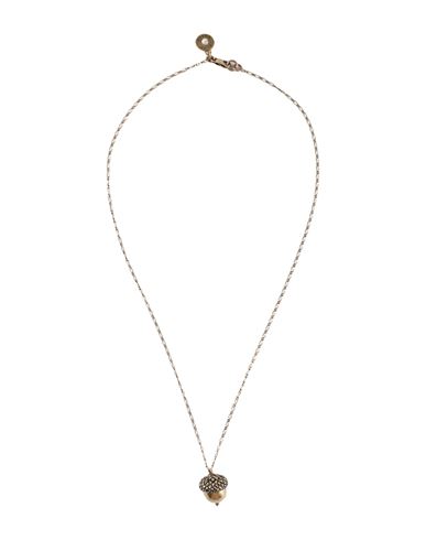 Tory Burch Woman Necklace Bronze Size - Metal In Yellow