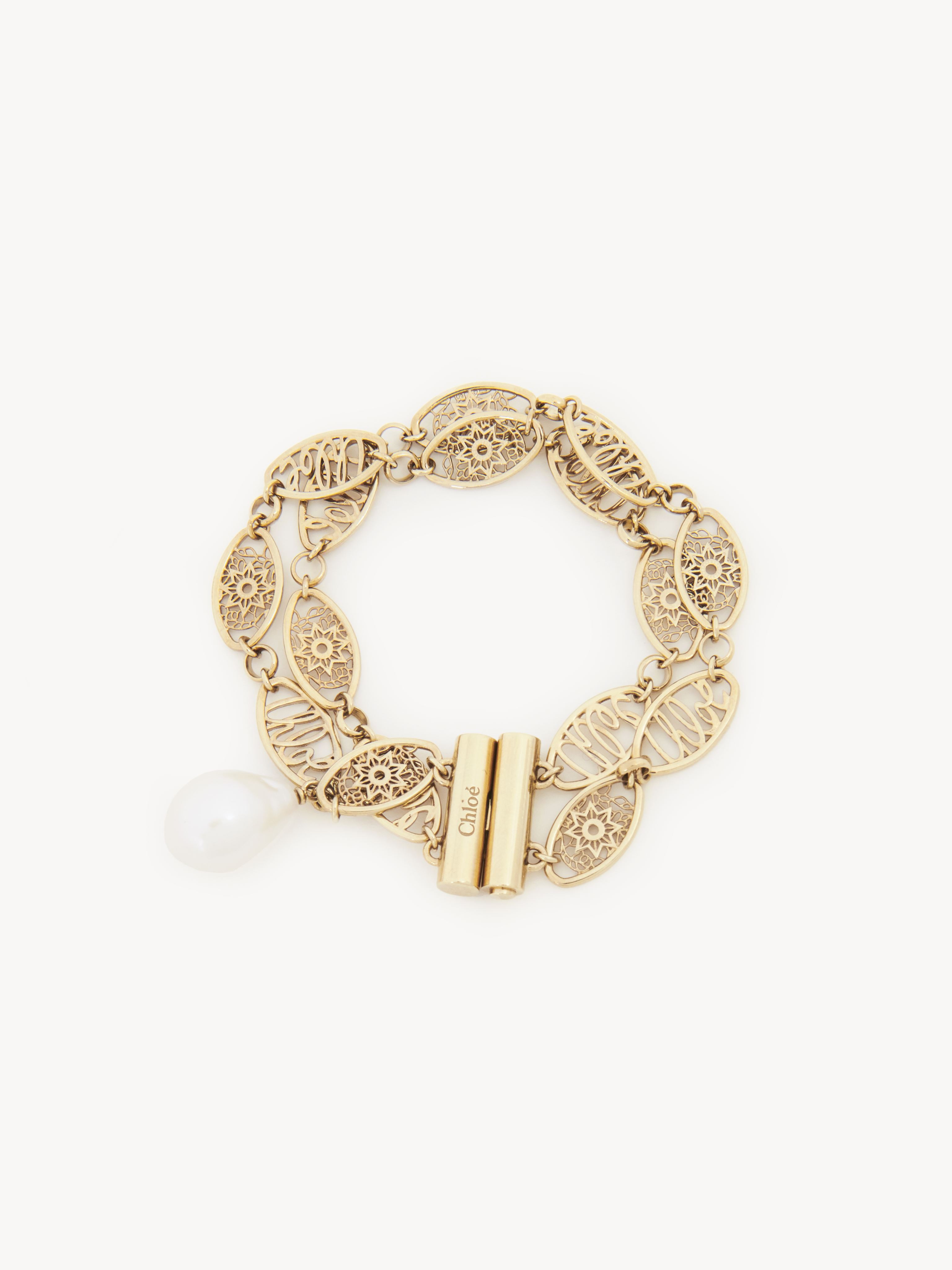 Chloé Bracelet Darcey Lace Femme Or Taille Onesize 100% Laiton, Hyriopsis Cumingii, Farmed, Coo China In Gold