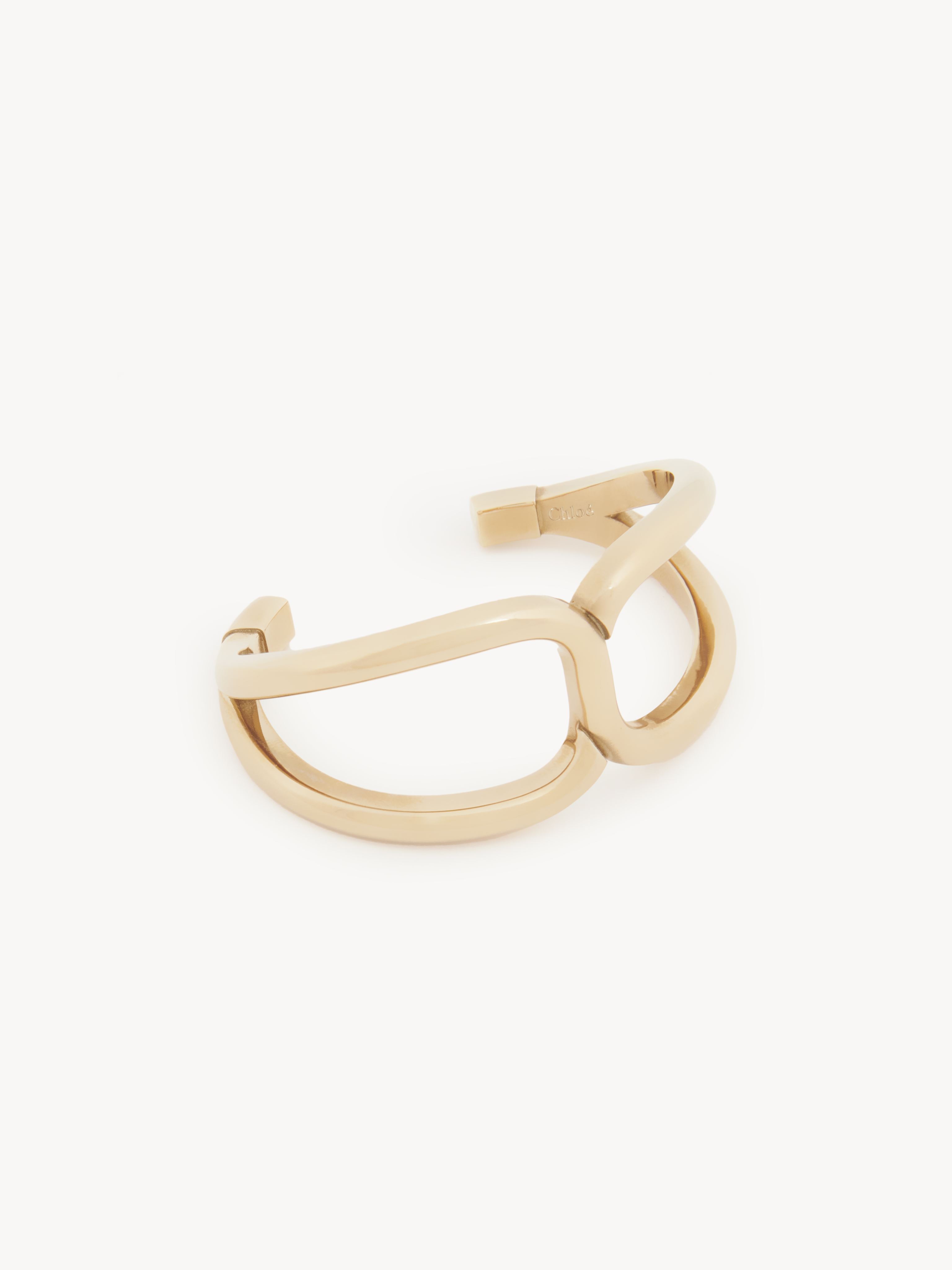 Shop Chloé Bracelet Manchette Marcie Femme Or Taille Onesize 100% Laiton In Gold