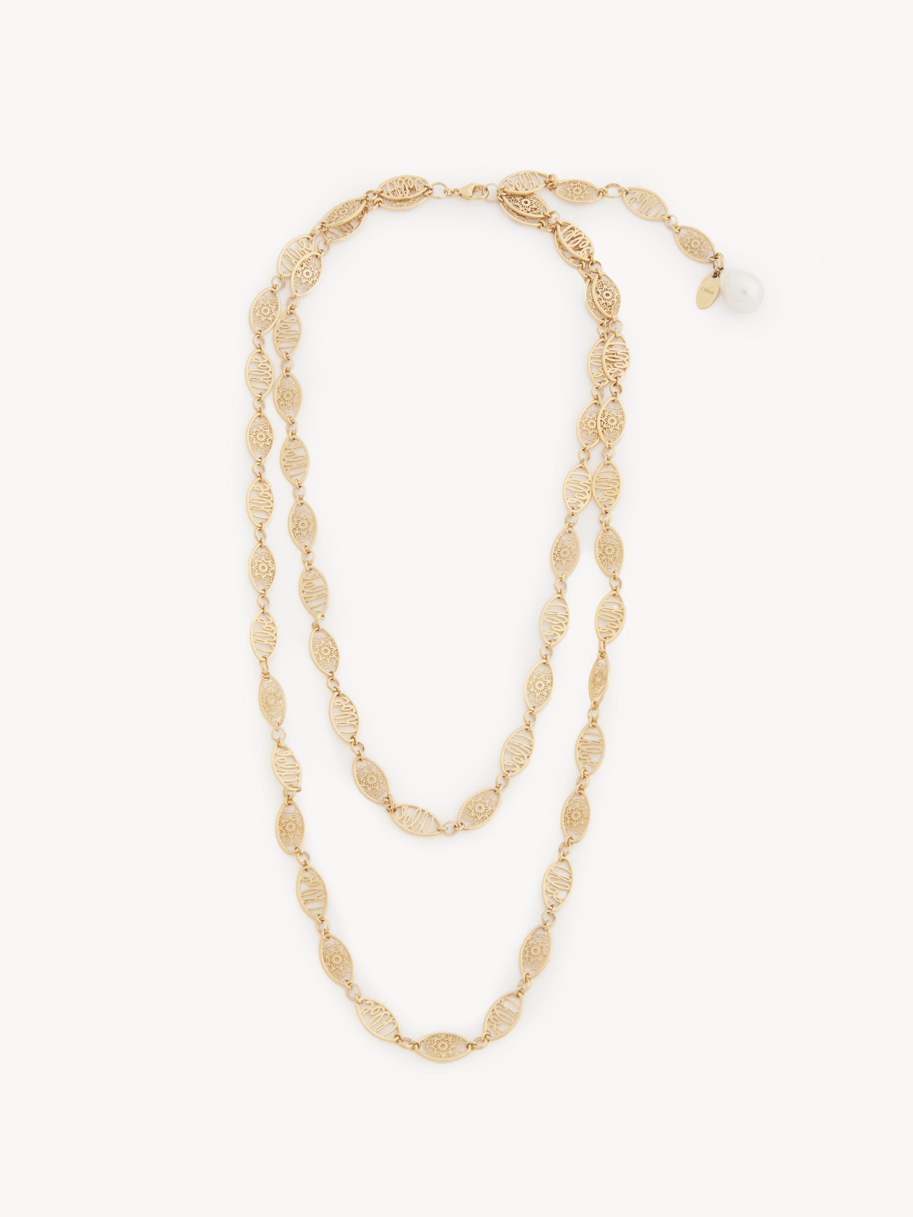 CHLOÉ DARCEY LACE NECKLACE GOLD SIZE ONESIZE 100% BRASS, HYRIOPSIS CUMINGII, FARMED, COO CHINA