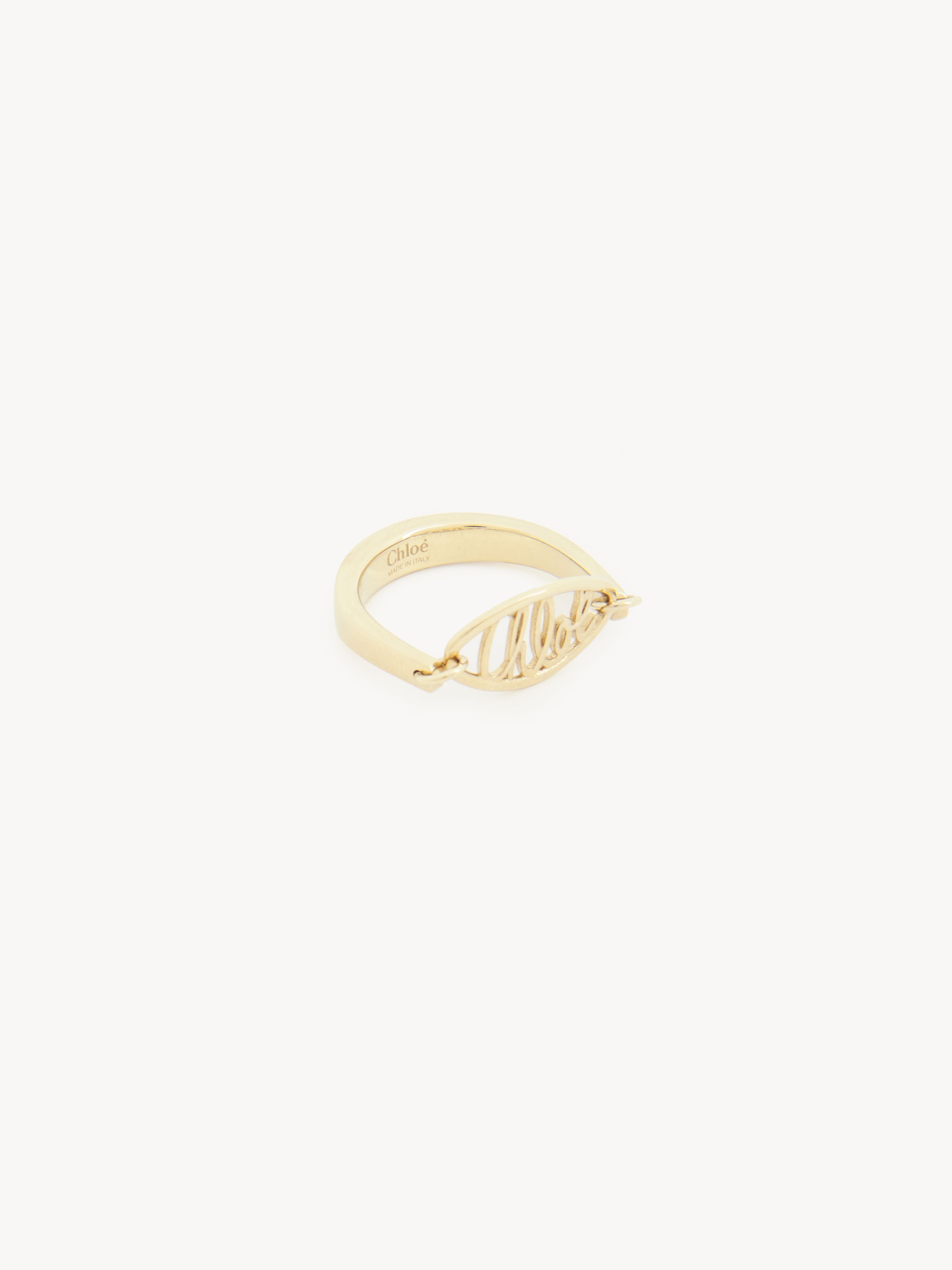 Chloé Darcey Lace Ring Gold Size L-½ 100% Brass