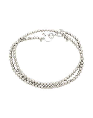 Mm6 Maison Margiela Woman Necklace Silver Size - Metal In Silver
