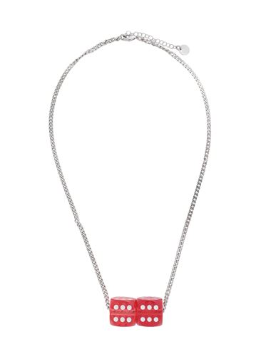 Mm6 Maison Margiela Woman Necklace Red Size - Metal, Plastic