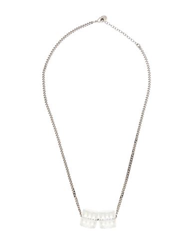 Mm6 Maison Margiela Woman Necklace Transparent Size - Metal, Plastic