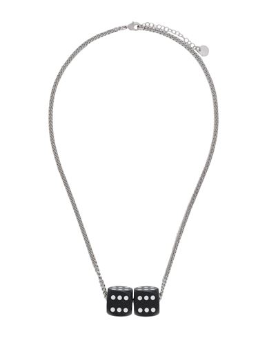Mm6 Maison Margiela Woman Necklace Black Size - Metal, Plastic