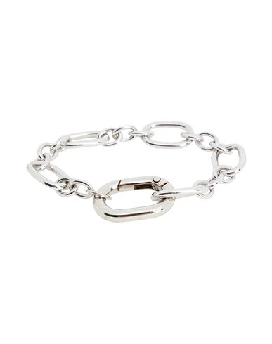 8 By Yoox Big Chain Bracelet Woman Bracelet Silver Size - Iron, Metal Alloy
