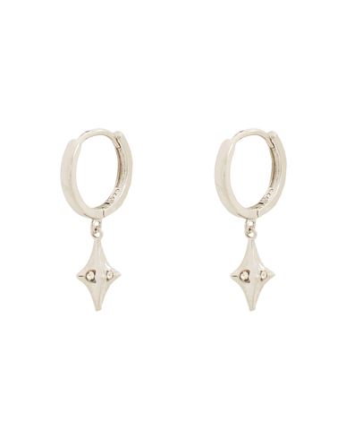 8 By Yoox Futuristic Star Pendant Earrings Man Earrings Silver Size - Metal Alloy, Glass