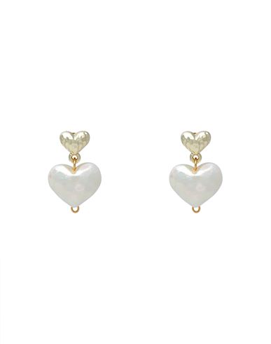 Taolei Woman Earrings Ivory Size - 750/1000 Gold Plated In White