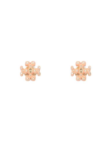 Tory Burch Woman Earrings Beige Size - Metal