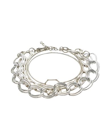 8 By Yoox Chains And Rigid Bracelets Set Woman Bracelet Silver Size - Iron