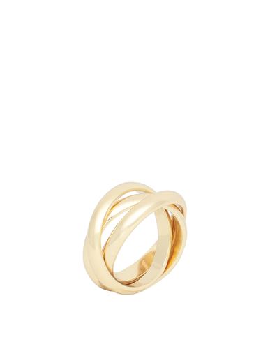 Shop Shashi Woman Ring Gold Size 13 Brass, 585/1000 Gold Plated