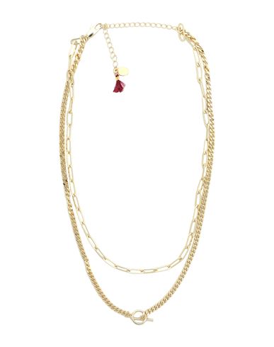 Shashi Woman Necklace Gold Size - Brass, 585/1000 Gold Plated