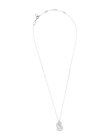 Swarovski Iconic Swan Pendant, Swan, Medium, White, Rhodium Plated Woman Necklace Silver S