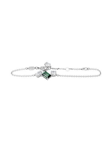 Swarovski Mesmera Bracelet, Mixed Cuts, Green, Rhodium Plated Woman Bracelet Silver Size - Metal, Cu