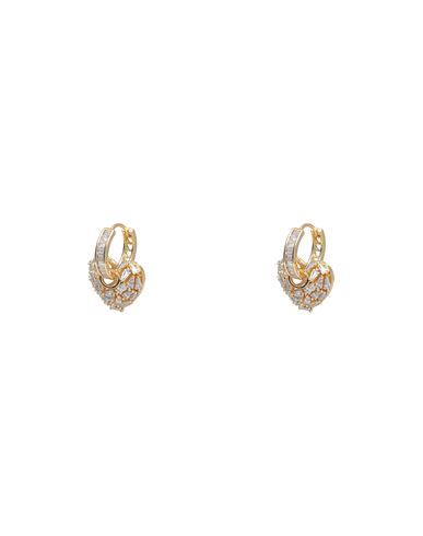 Crystal Haze Woman Earrings Gold Size - Brass, 750/1000 Gold Plated, Cubic Zirconia