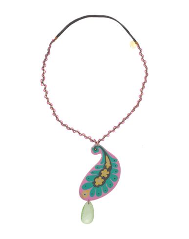 MANILA GRACE MANILA GRACE WOMAN NECKLACE FUCHSIA SIZE - PLASTIC 