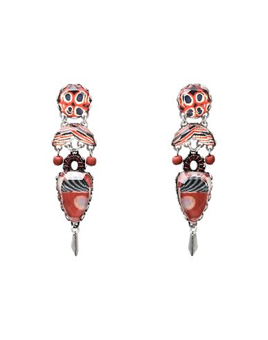 Ayala Bar Mocha Latte Earrings Woman Earrings Red Size - Brass, Crystal, Glass, Resin