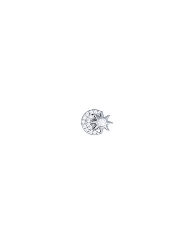 Kurshuni Mahsasingle Earring Woman Single Earring Silver Size - 925/1000 Silver, Cubic Zirconia