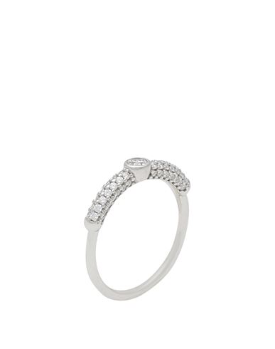 Kurshuni Erin Ring Woman Ring Silver Size 6.75 925/1000 Silver, Cubic Zirconia